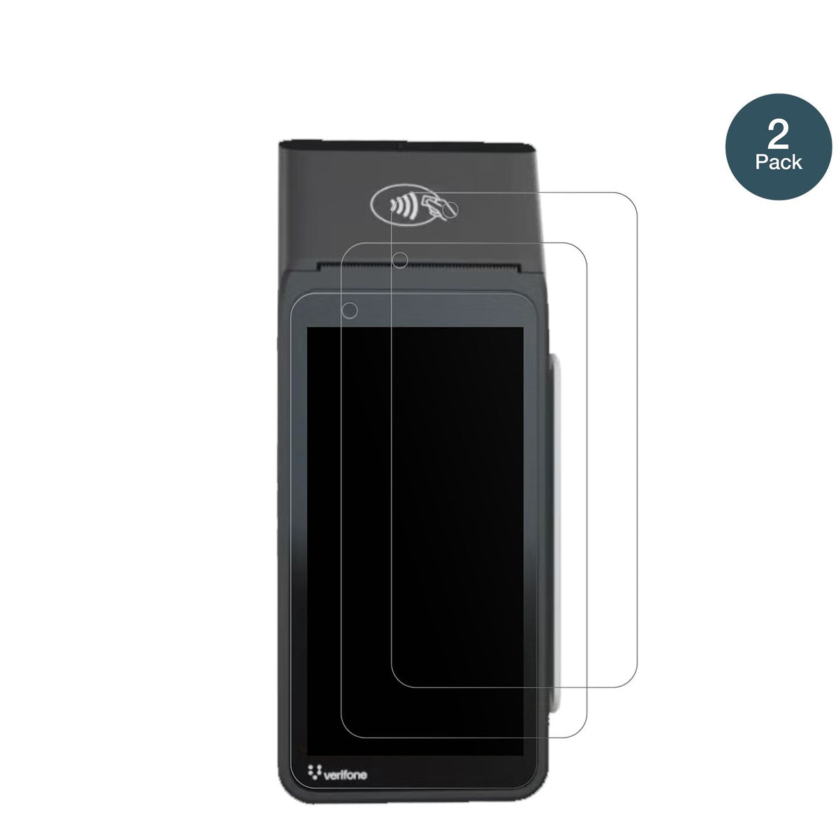 2x 9H Schutzfolie matt für Verifone V660p Panzerfo (2)