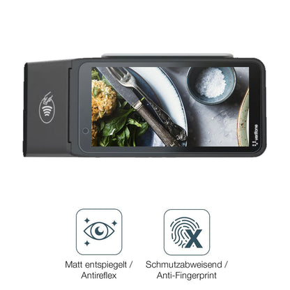 2x 9H Schutzfolie matt für Verifone V660p Panzerfo (5)