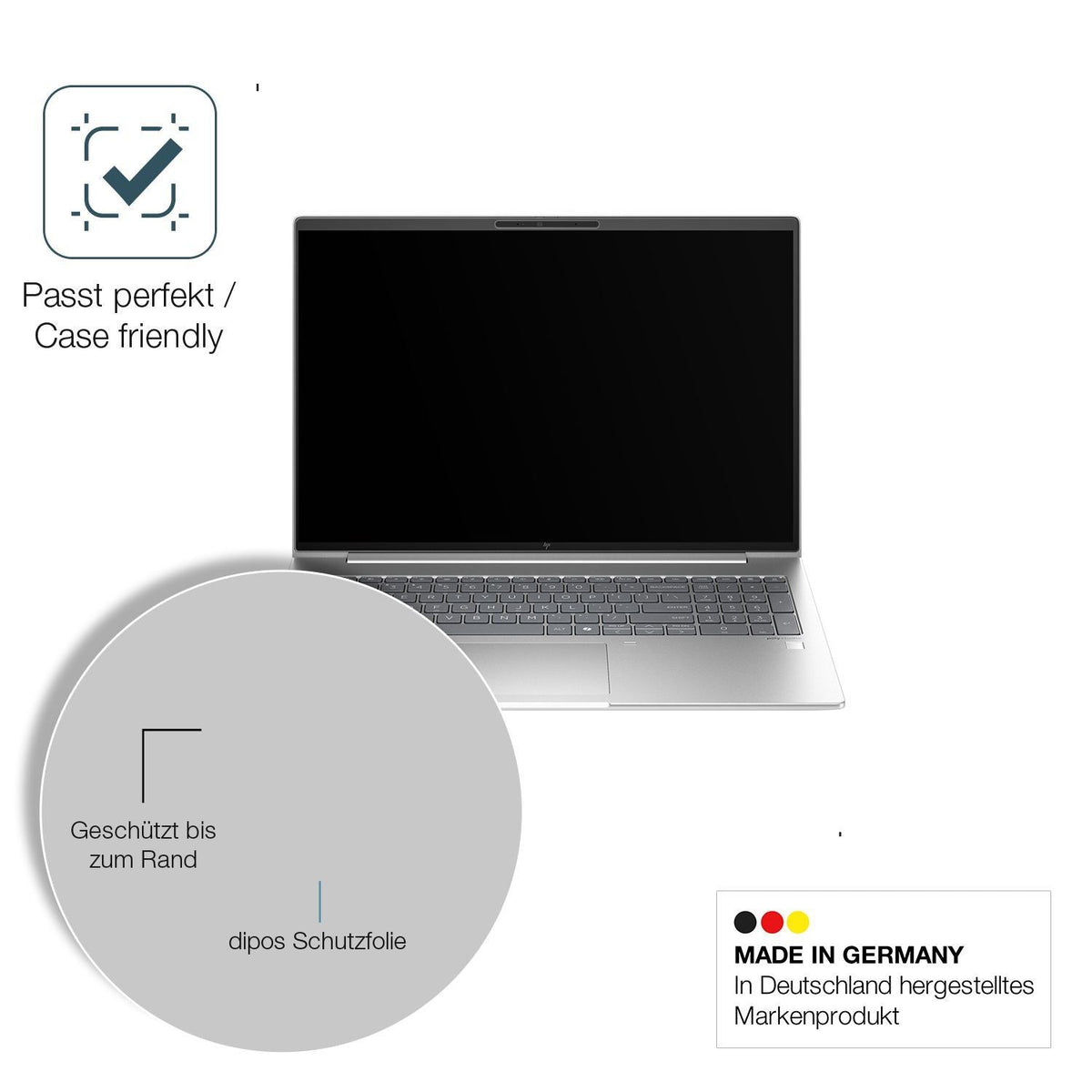 2x 9H Schutzfolie matt für HP Elitebook 665 G11 Pa (6)