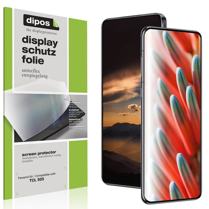 4x Schutzfolie matt für TCL 505 Display-Schutzfoli (1)