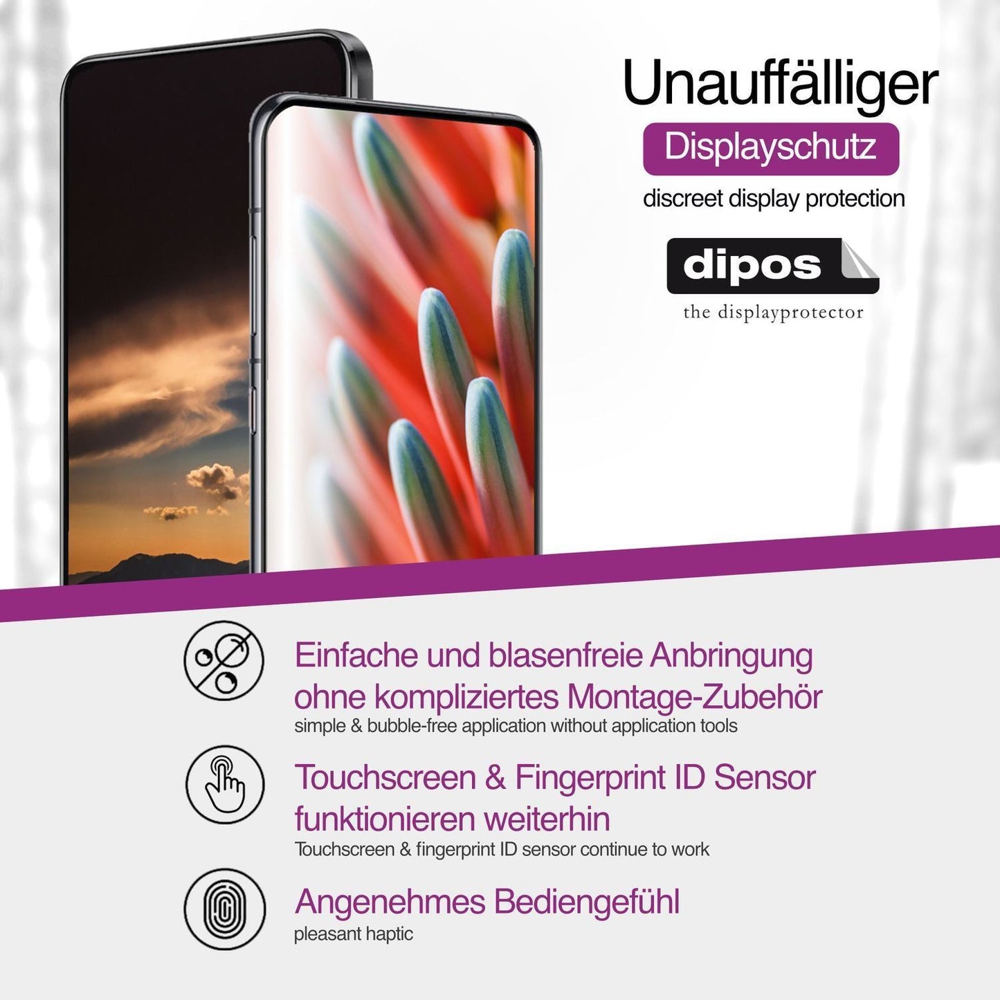 4x Schutzfolie klar für Tecno Pop 7 Display-Schutz (2)