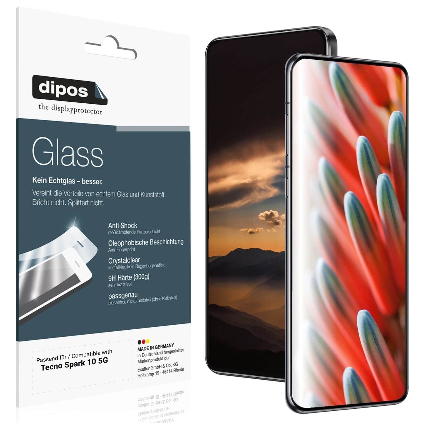 2x 9H Schutzfolie für Tecno Spark 10 5G Panzerfoli (1)