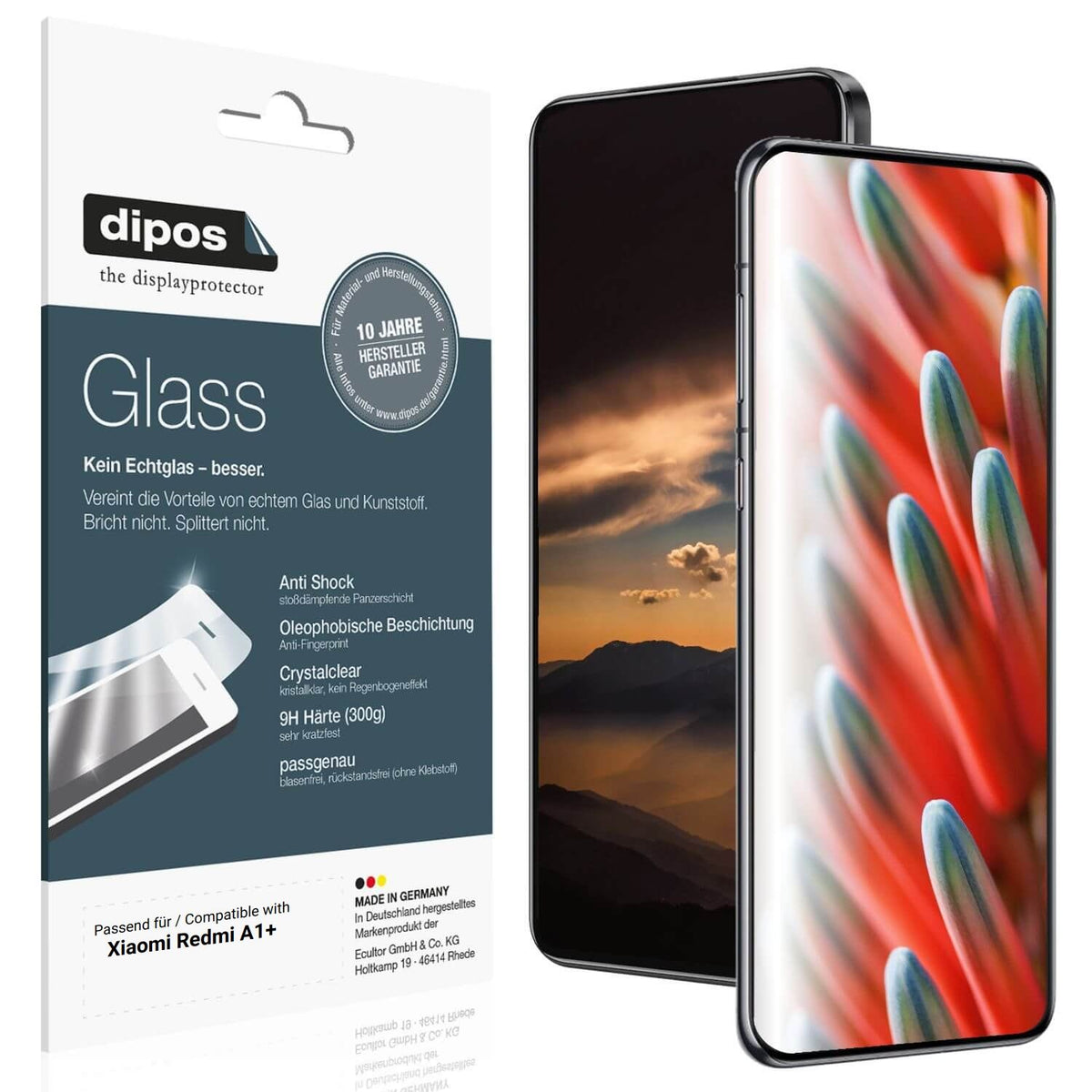 2x 9H Schutzfolie für Xiaomi Redmi A1+ Panzerfolie (1)