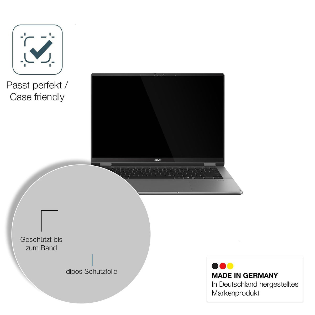 2x 9H Schutzfolie für Asus Vivobook 14 Flip TP3407 (6)