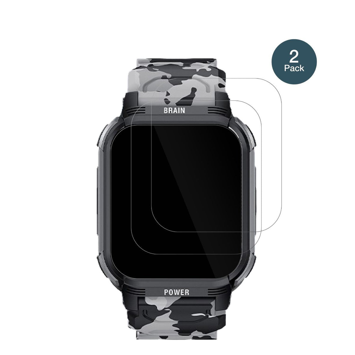 2x 9H Schutzfolie für LEMFO Y10 Smartwatch Panzerf (2)