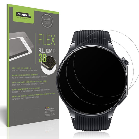 2x Full Cover Schutzfolie matt für Oppo Watch X2 (1)