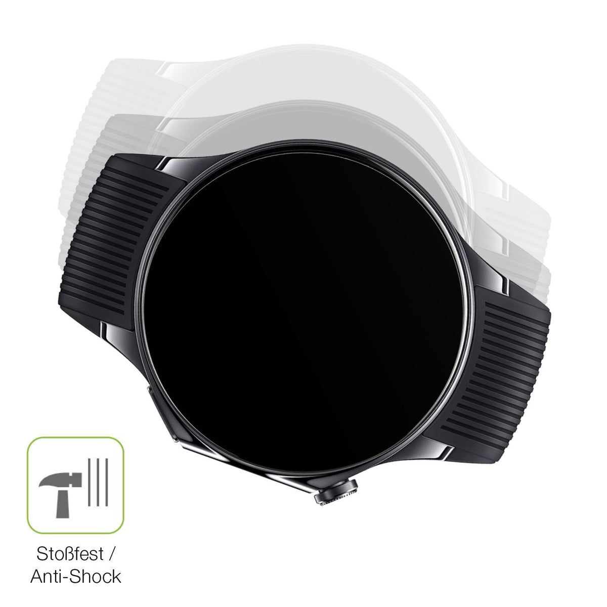 2x Full Cover Schutzfolie matt für Oppo Watch X2 (4)