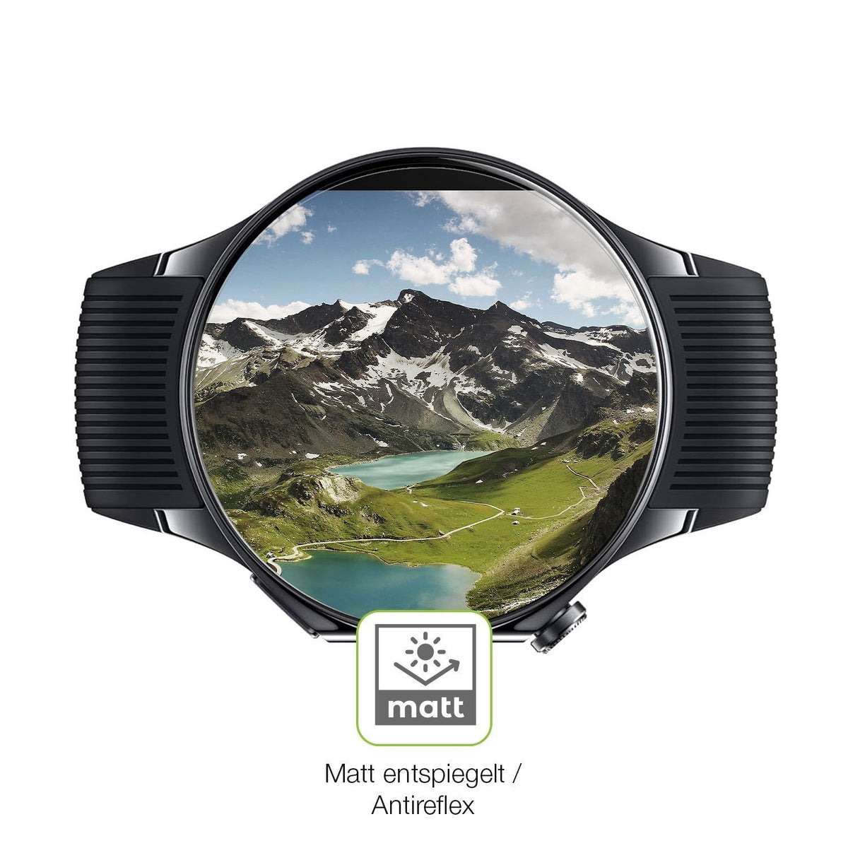2x Full Cover Schutzfolie matt für Oppo Watch X2 (5)