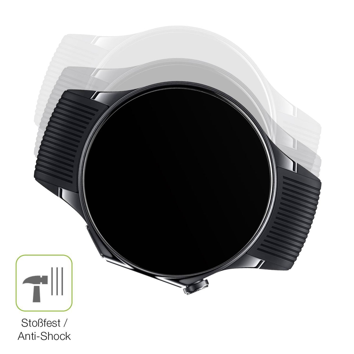 2x Full Cover Schutzfolie matt für OnePlus Watch 3 (4)