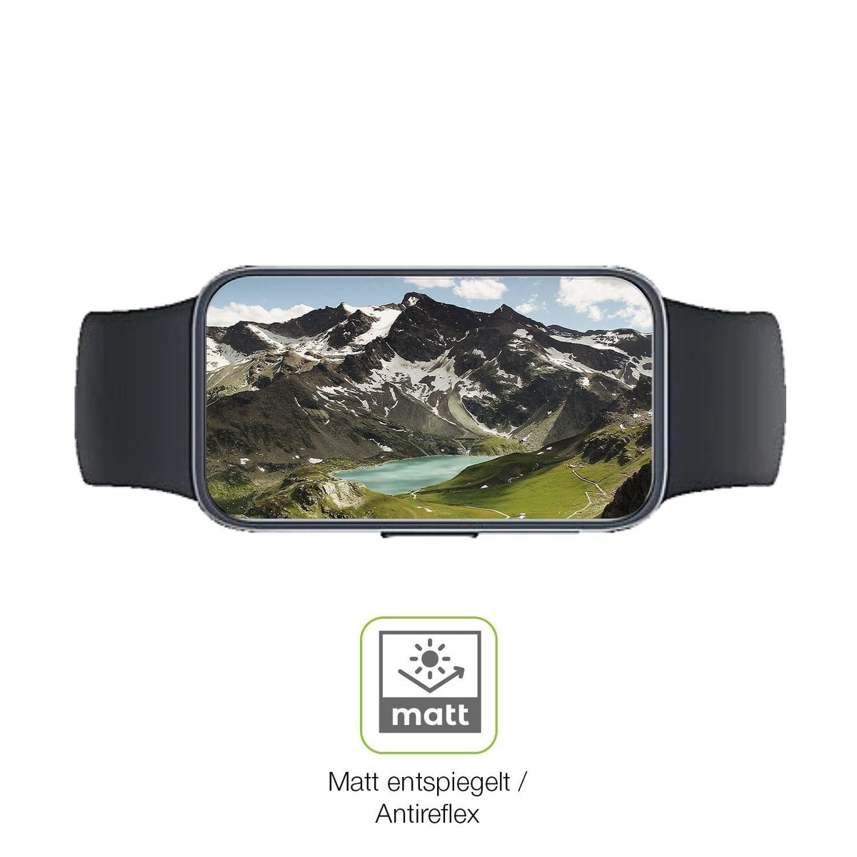 2x Full Cover Schutzfolie matt für Huawei Band 10 (5)