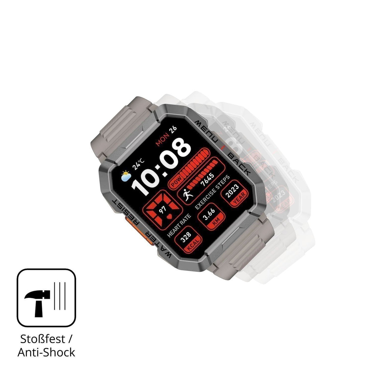 2x 9H Schutzfolie für Blackview W60 Smartwatch 2.0 (4)