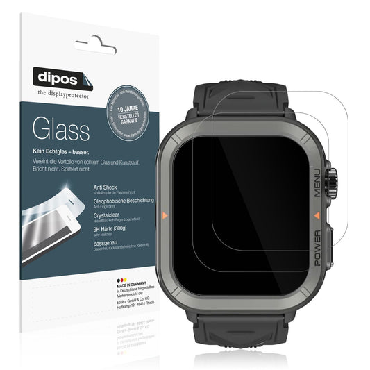 2x 9H Schutzfolie für Blackview W30 Smartwatch 1.9 (1)