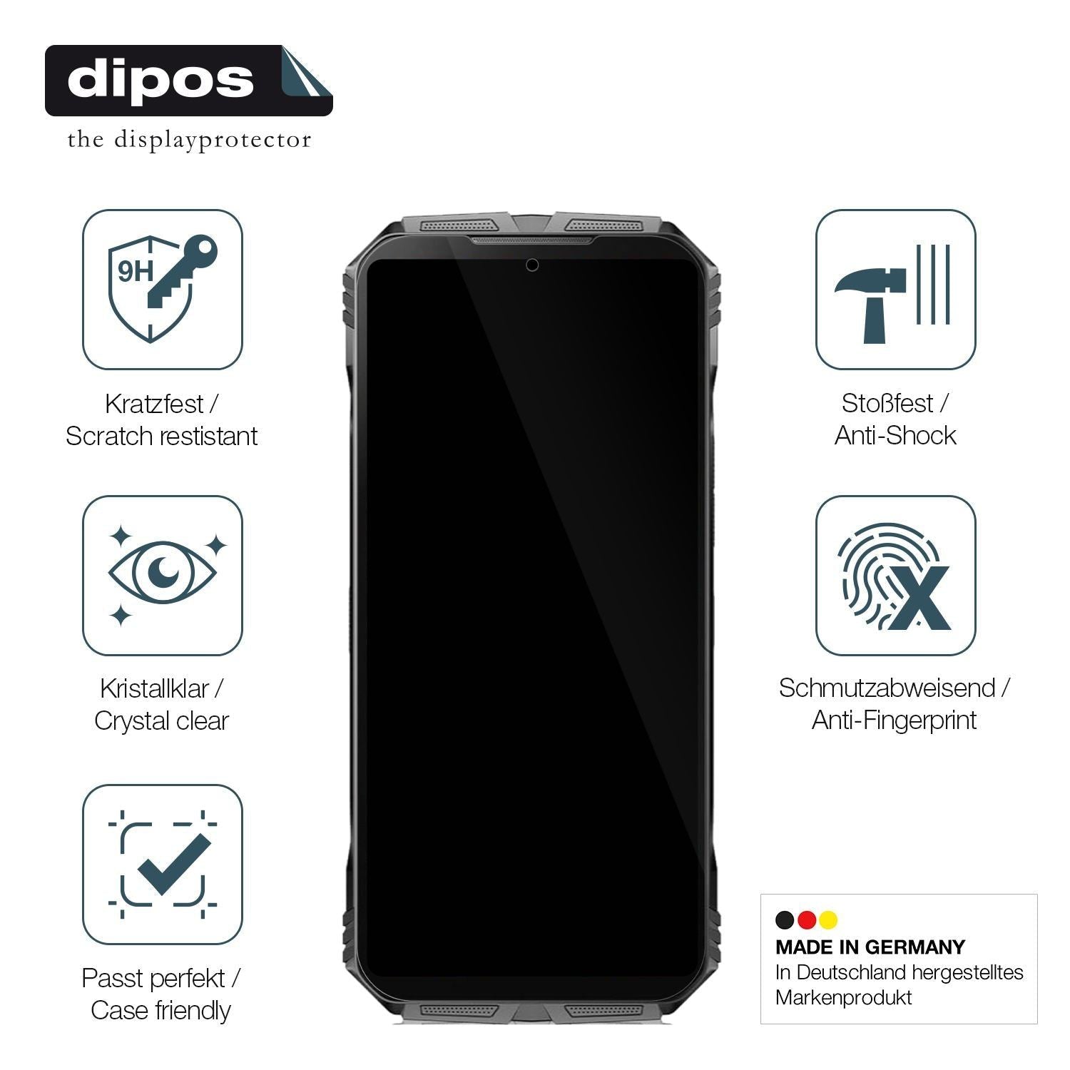 2x 9H Schutzfolie für Doogee V Max Pro Panzerfolie (7)