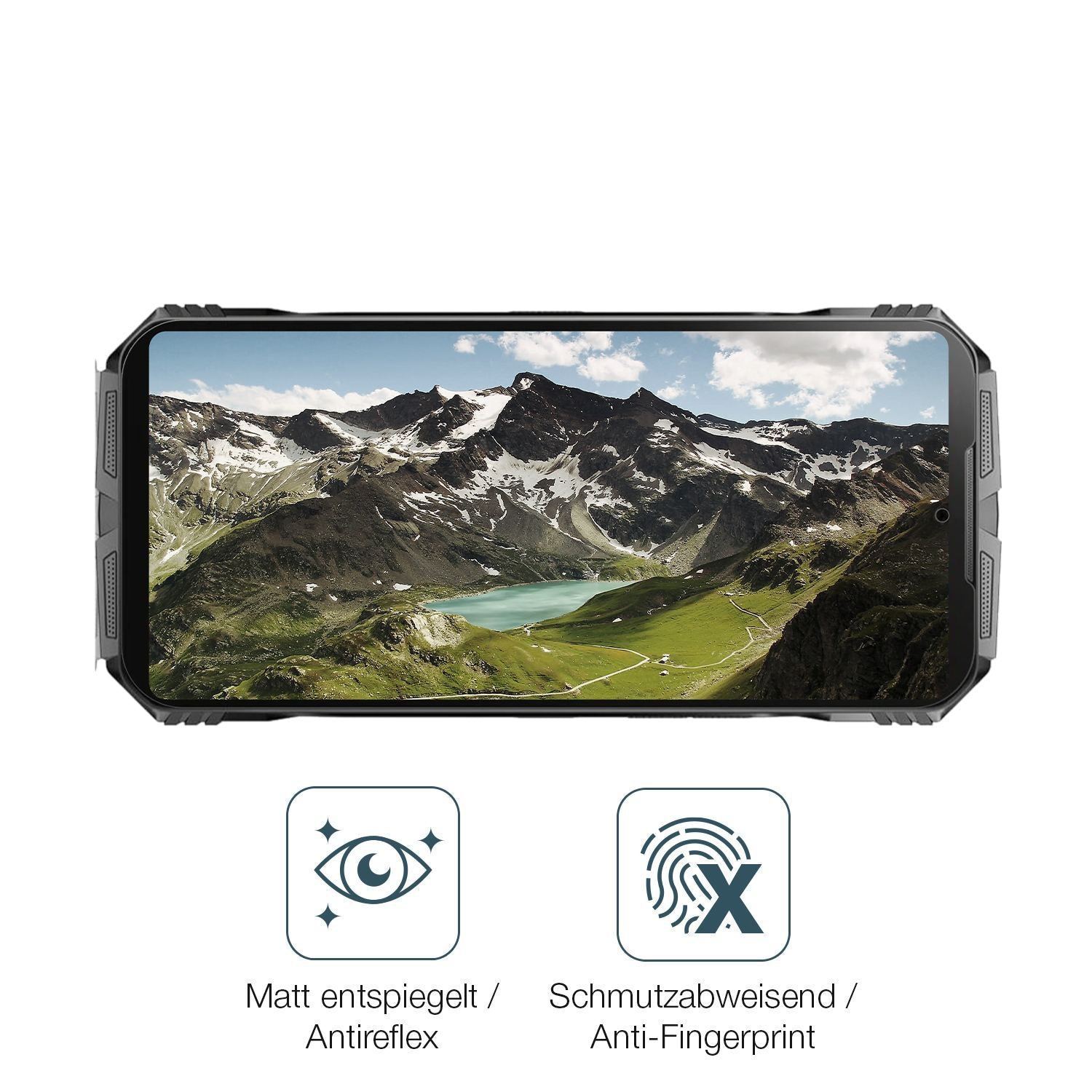 2x 9H Schutzfolie matt für Doogee V Max Pro Panzer (5)