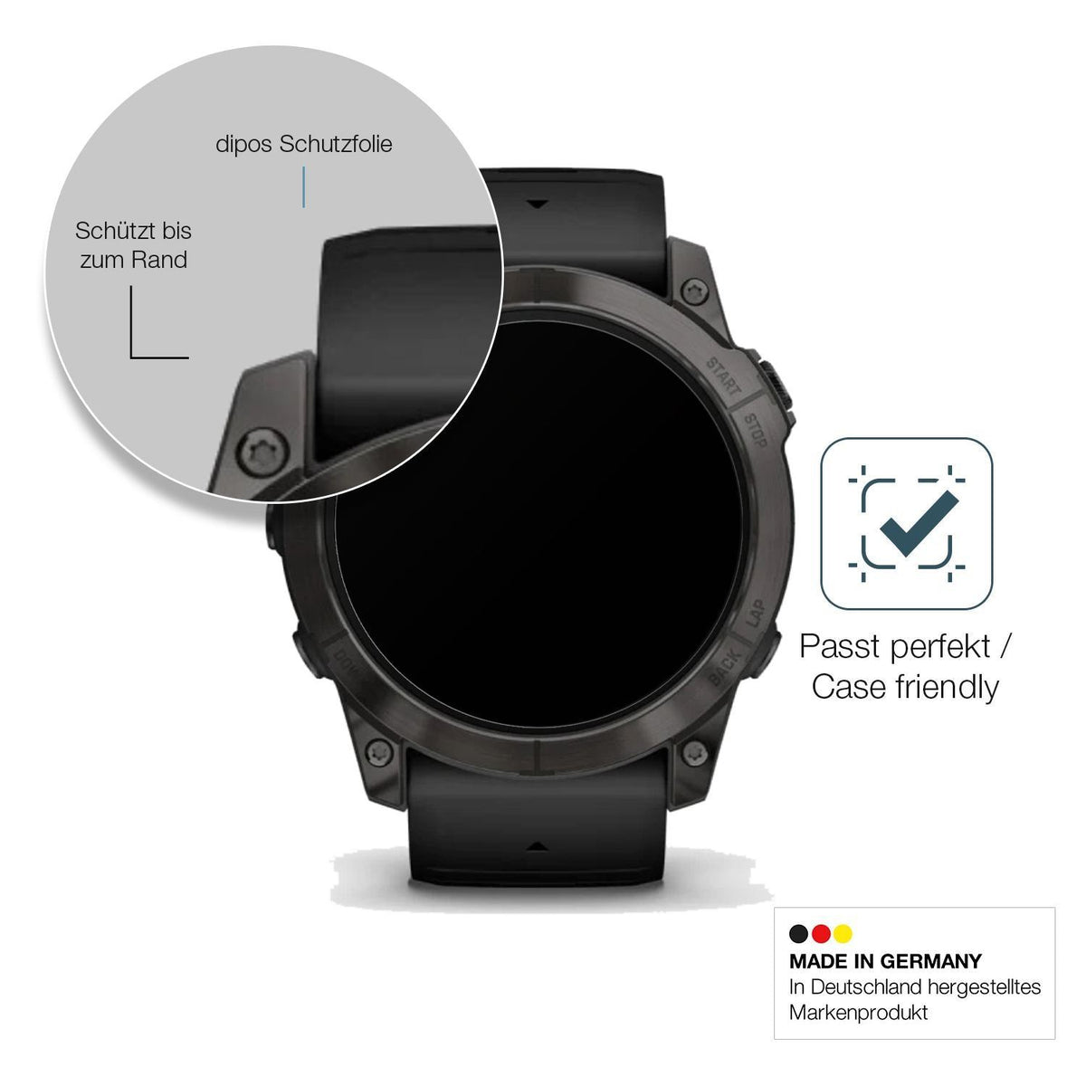 2x 9H Schutzfolie matt für Garmin Epix Pro Gen 2 5 (6)