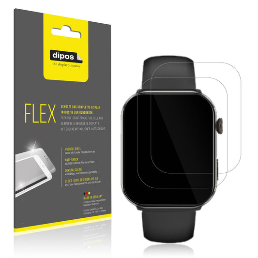 2x 3D Full Cover Schutzfolie für yozhiqu Smartwatc (1)