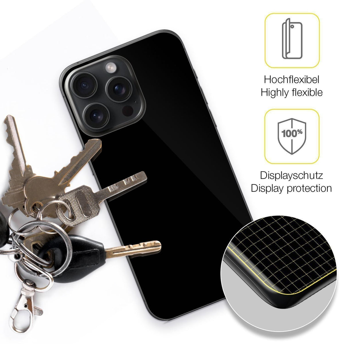 2x 3D Full Cover Schutzfolie für Apple iPhone 16 P (3)