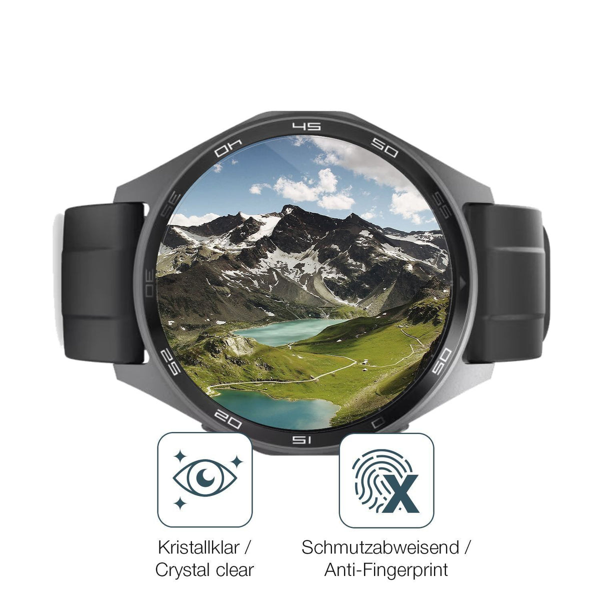 6x Schutzfolie klar für Hama 7010 Smartwatch Displ (4)