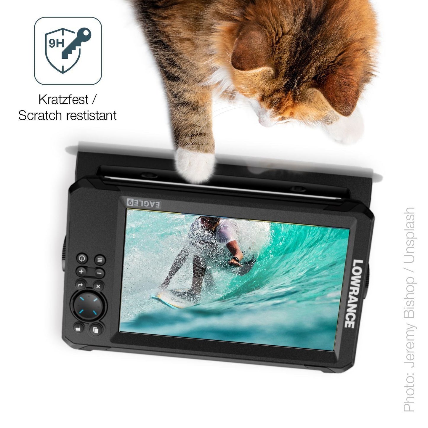2x 9H Schutzfolie für Lowrance Eagle 9 Panzerfolie (3)