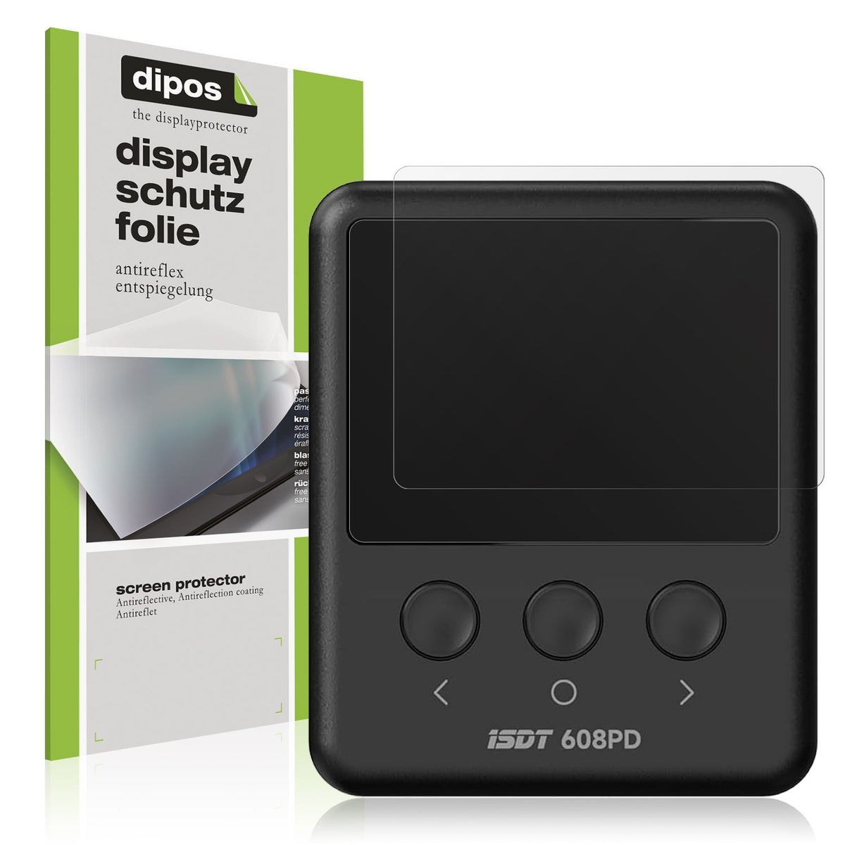 2x Schutzfolie matt für ISDT 608PD Display-Schutzf (1)