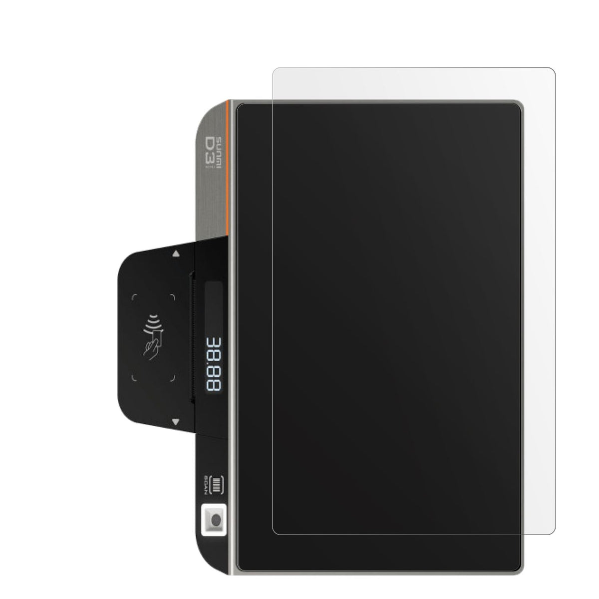 2x Schutzfolie matt für Sunmi D3 Mini Display-Schu (2)