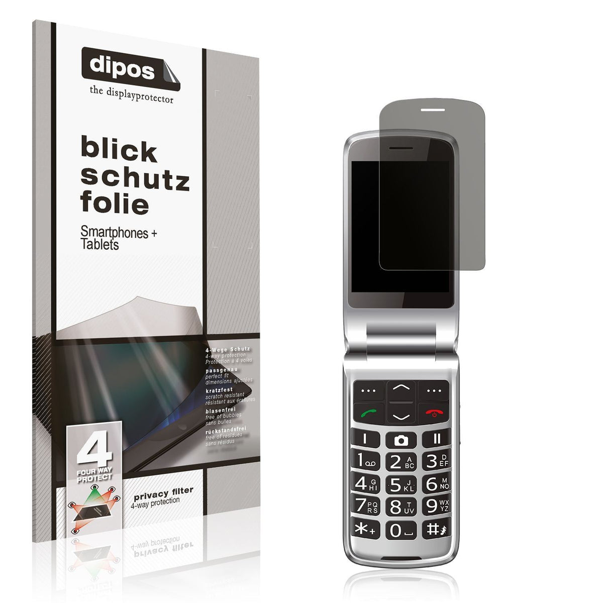 Blickschutzfolie für Bea-fon SL646 matt Schutzfoli (1)