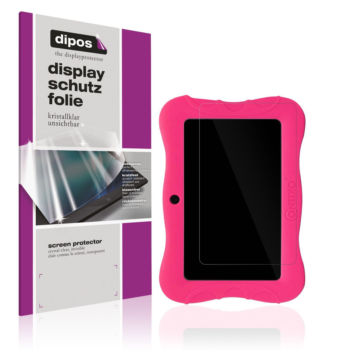 2x Schutzfolie klar für Contixo V9 7 Zoll Display- (1)