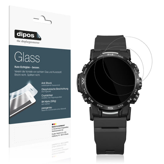 2x 9H Schutzfolie für Casio PRW-35Y-1B Panzerfolie (1)