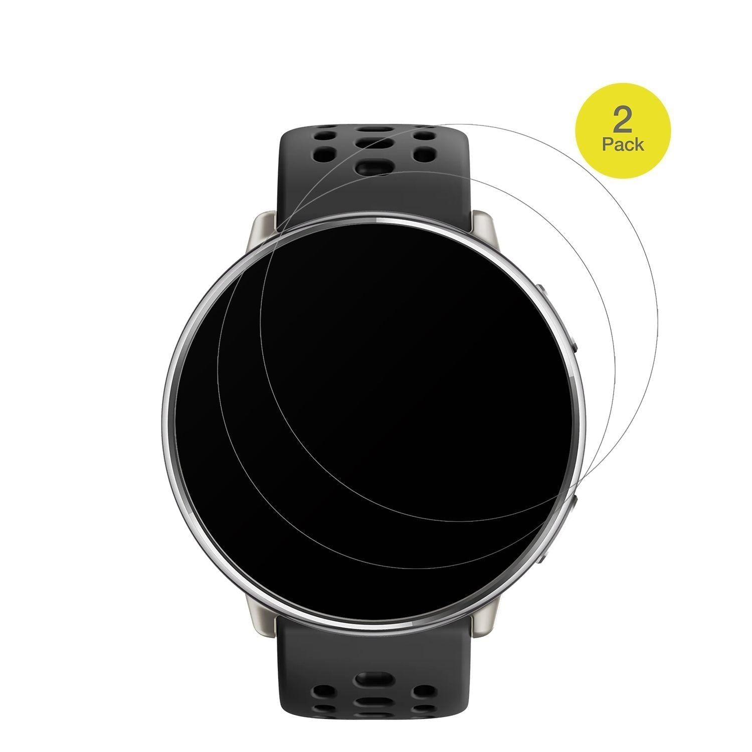 2x Full Cover Schutzfolie matt für Amazfit Active  (2)