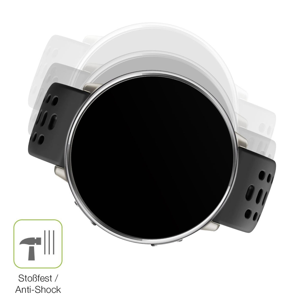 2x Full Cover Schutzfolie matt für Amazfit Active  (4)