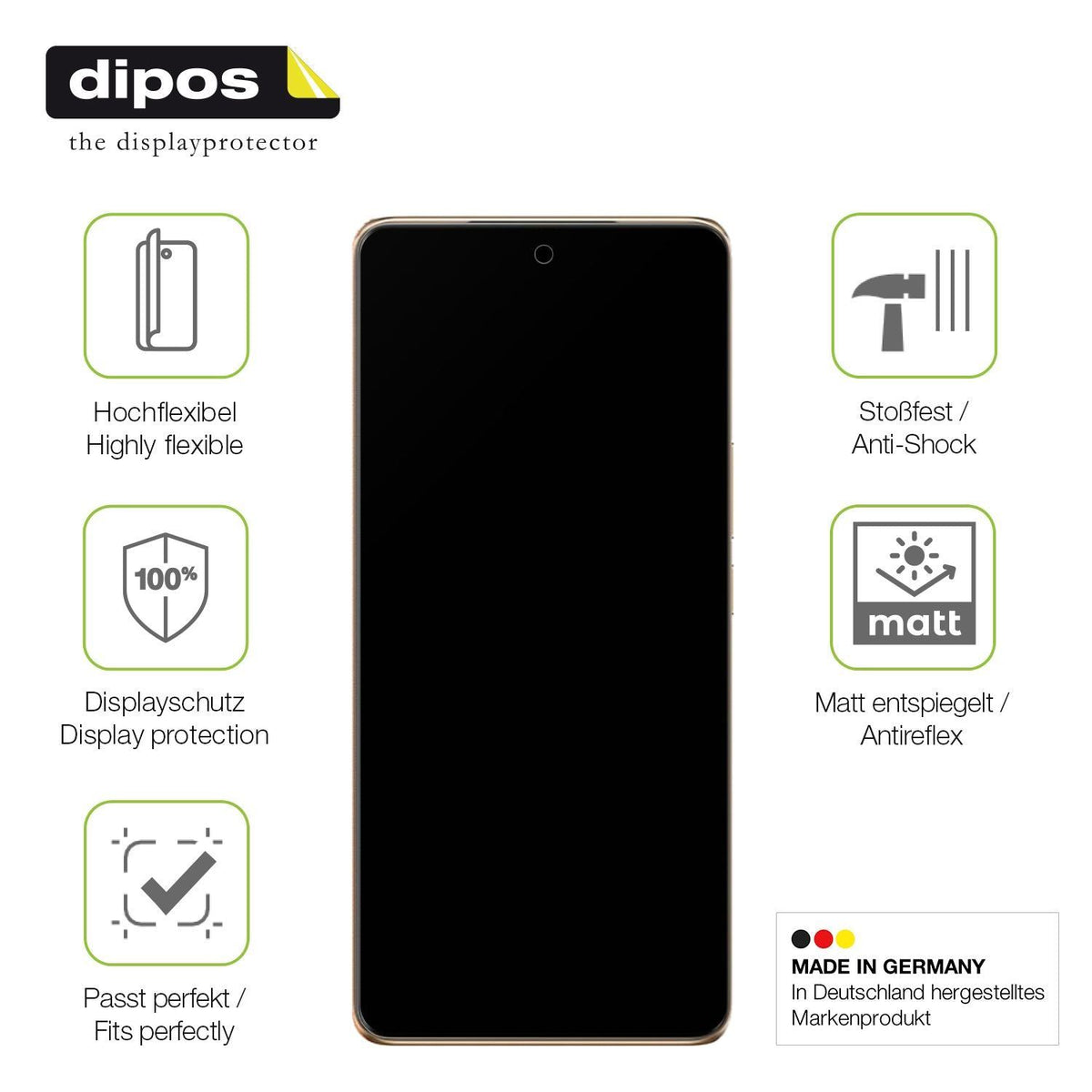 2x Full Cover Schutzfolie matt für Vivo T3 Pro (7)