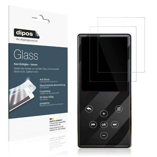 2x 9H Schutzfolie für Gueray Q9 MP3-Player Panzerf (1)