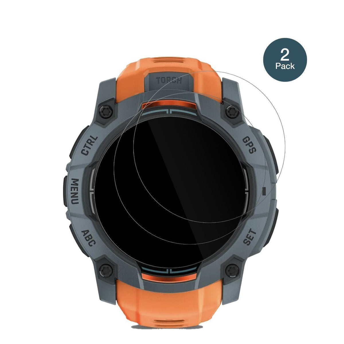 2x 9H Schutzfolie für Garmin Instinct 3 AMOLED (50 (2)
