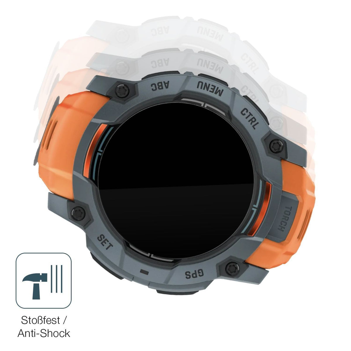 2x 9H Schutzfolie für Garmin Instinct 3 AMOLED (50 (4)