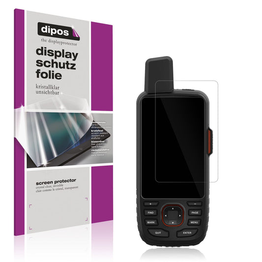 2x Schutzfolie klar für Garmin GPSMAP 66i Display- (1)