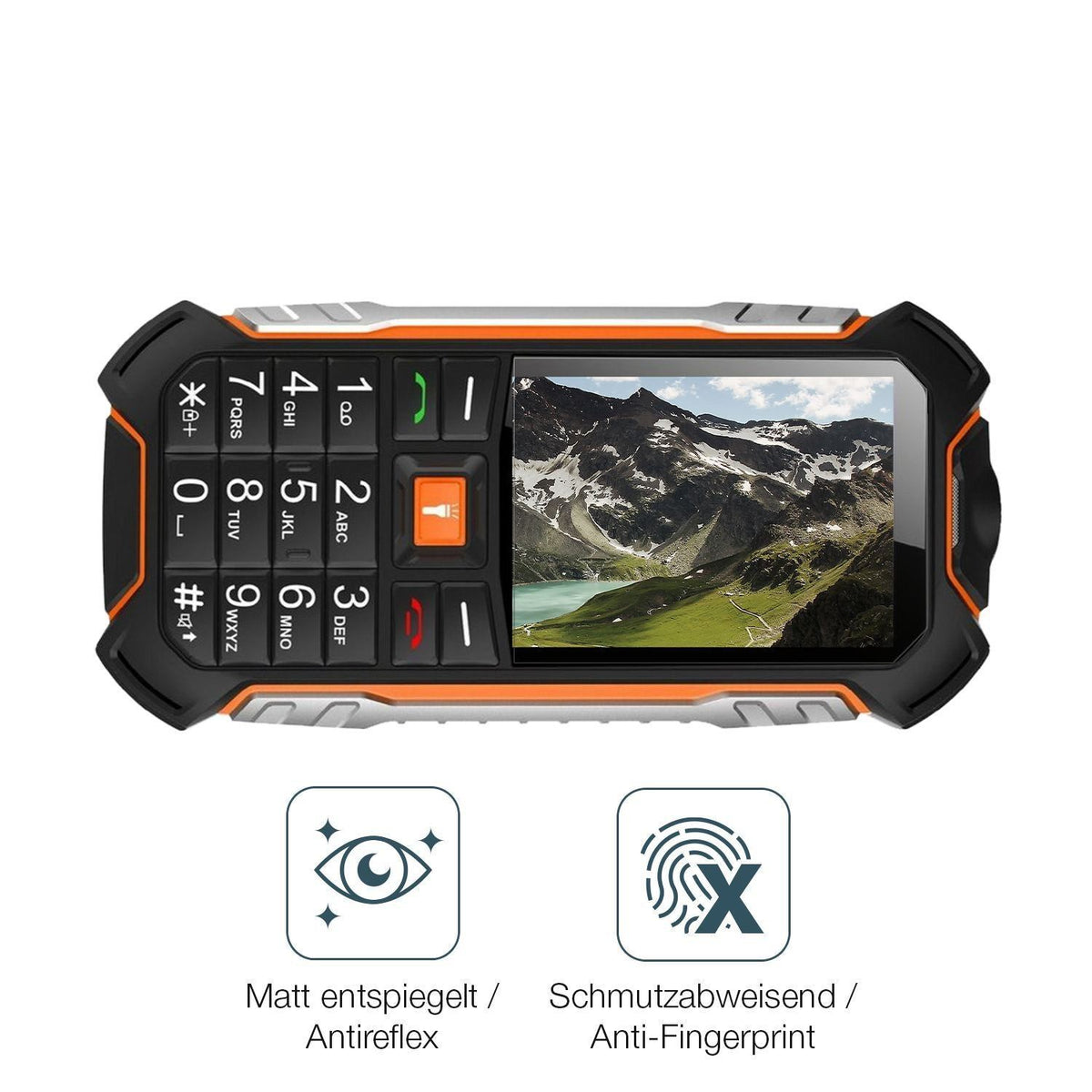 2x 9H Schutzfolie matt für Hammer Boost 2 LTE Panz (5)
