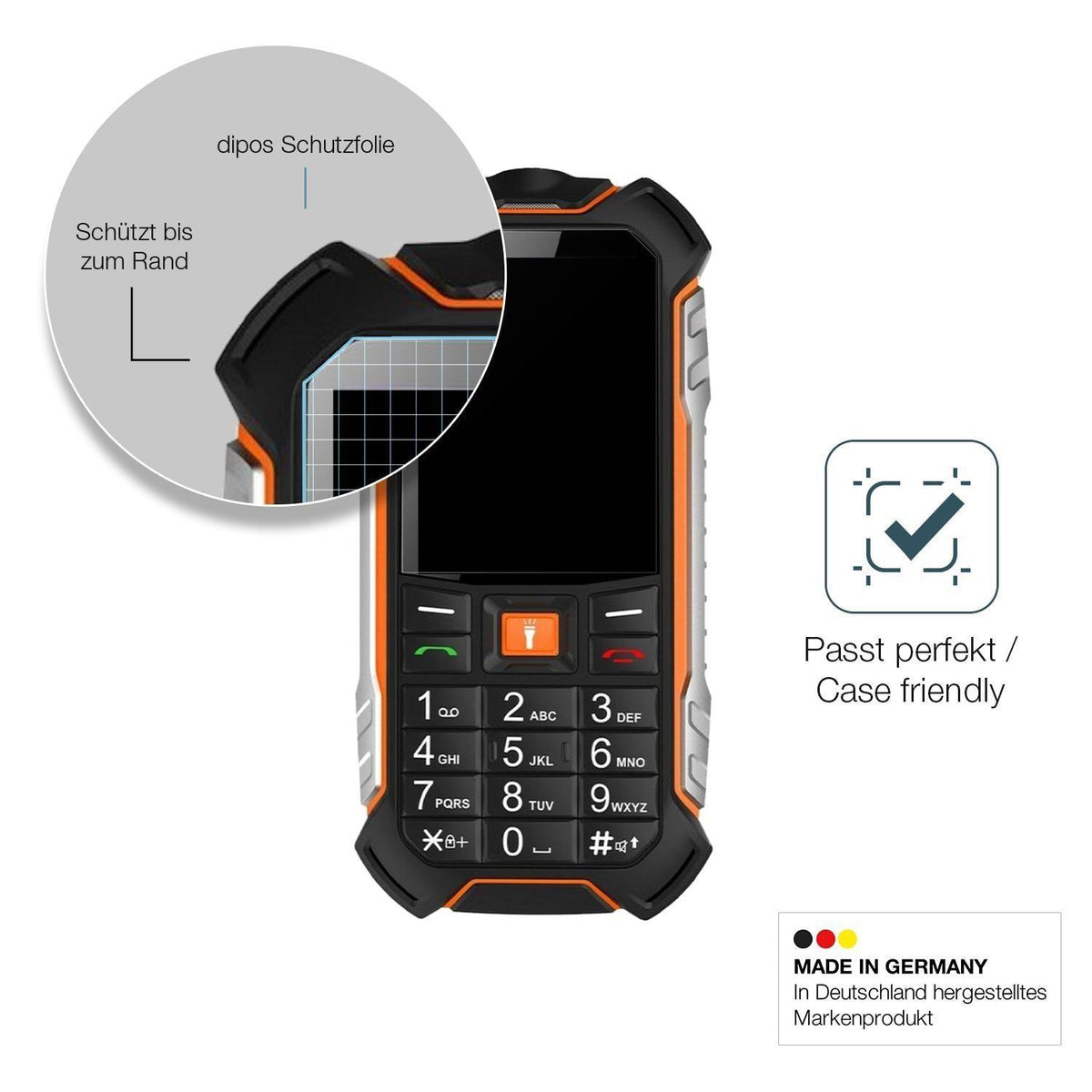 2x 9H Schutzfolie matt für Hammer Boost 2 LTE Panz (6)