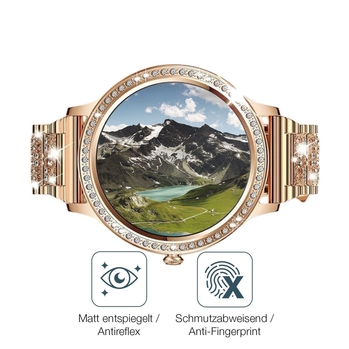 6x Schutzfolie matt für elfofle AK54 1.32 Zoll Dis (4)