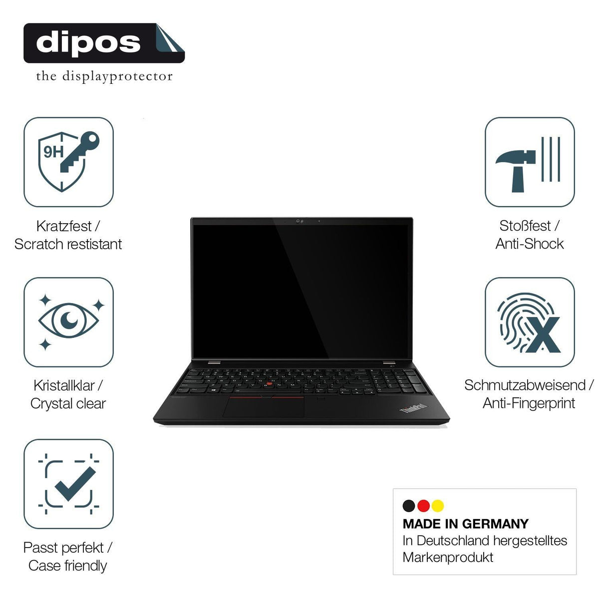 2x 9H Schutzfolie für Lenovo Thinkpad T15 Panzerfo (7)