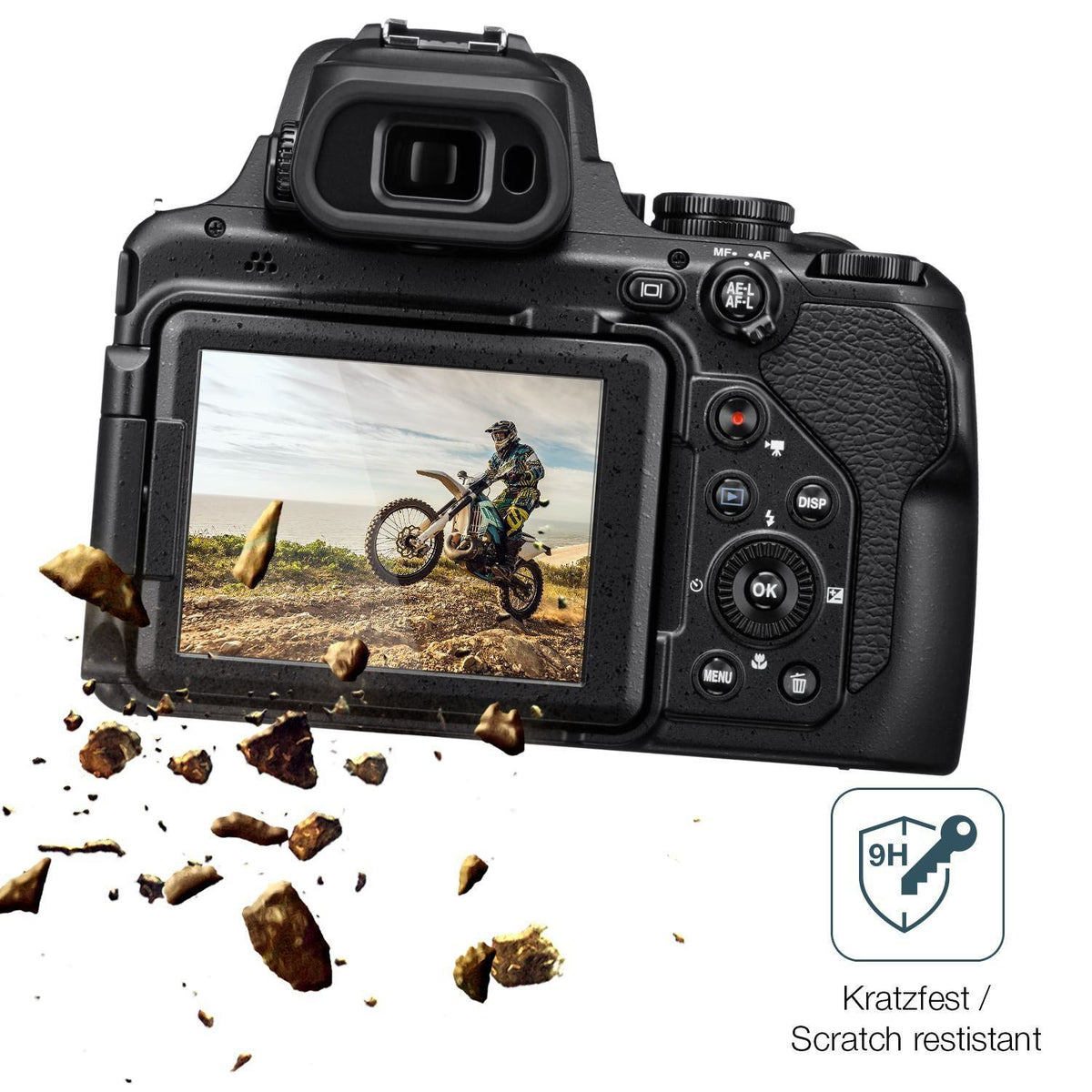 2x 9H Schutzfolie für Nikon Coolpix P1100 Panzerfo (3)