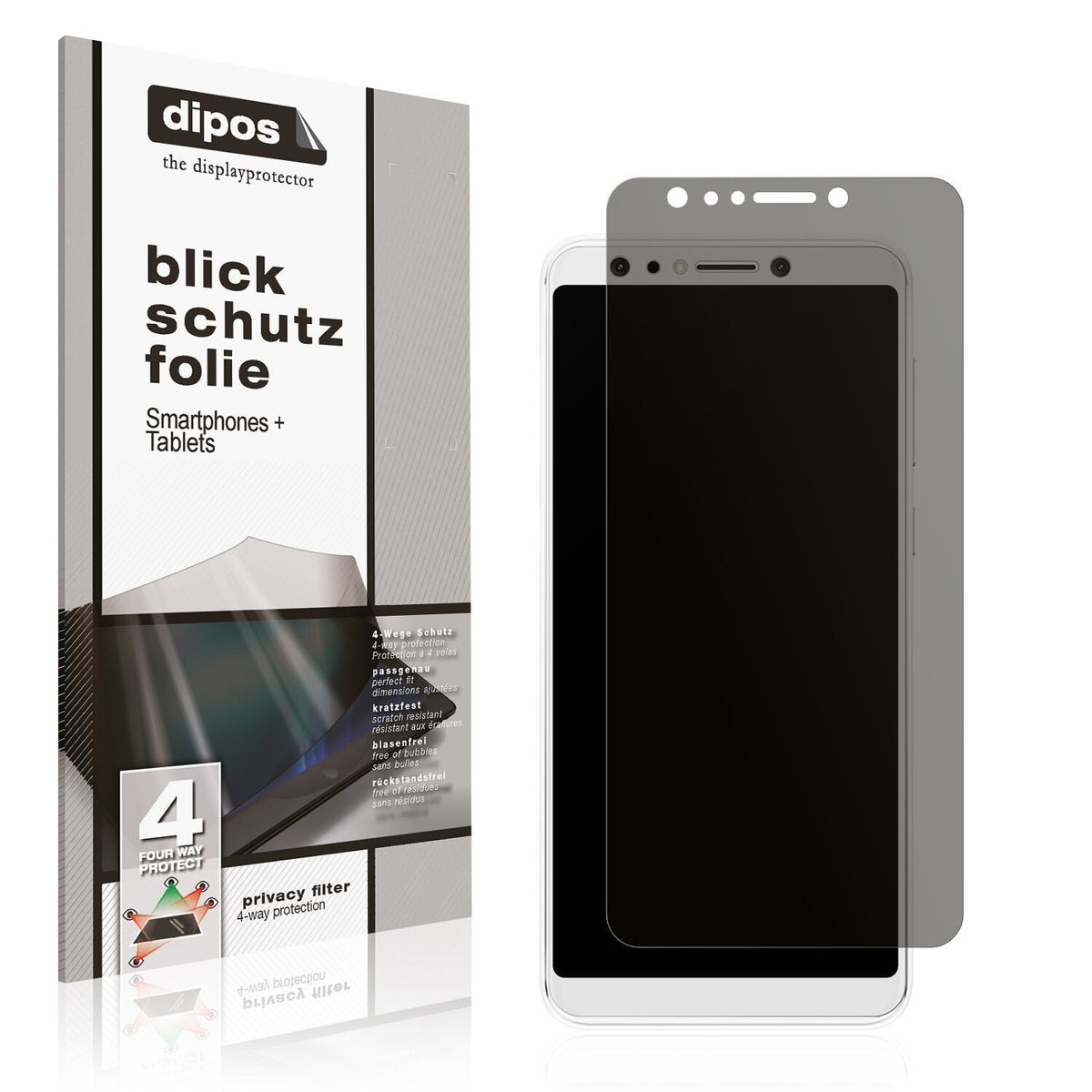 Blickschutzfolie für Asus Zenfone 5 Selfie Pro mat (1)