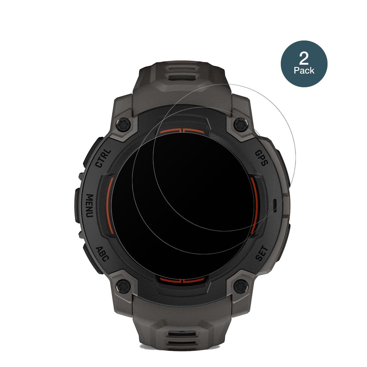 2x 9H Schutzfolie matt für Garmin Instinct E 45mm  (2)