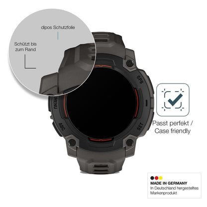 2x 9H Schutzfolie matt für Garmin Instinct E 40mm  (6)