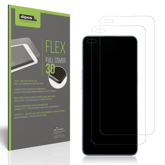 2x Full Cover Schutzfolie matt für Oppo Reno3 Pro  (1)