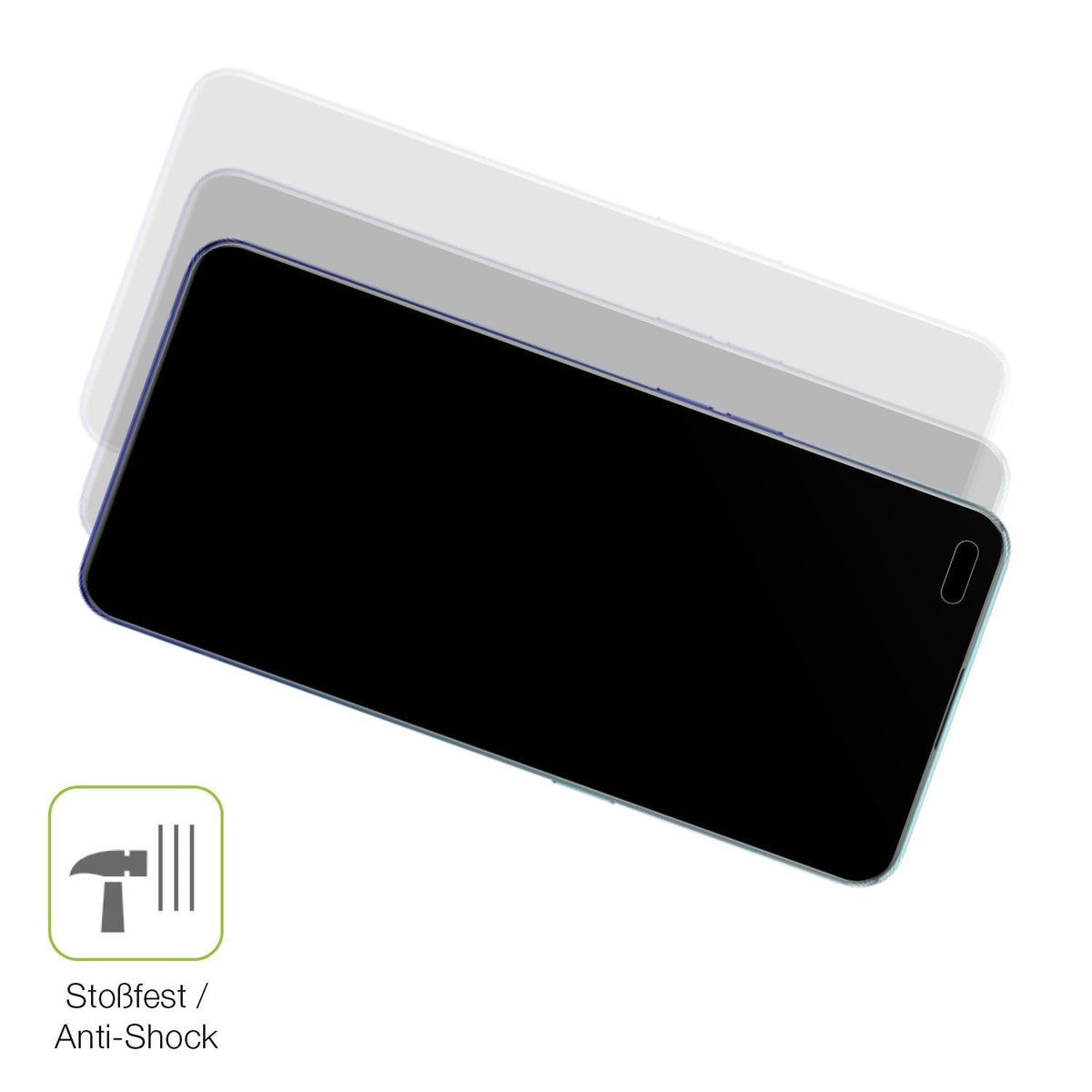 2x Full Cover Schutzfolie matt für Oppo Reno3 Pro  (4)