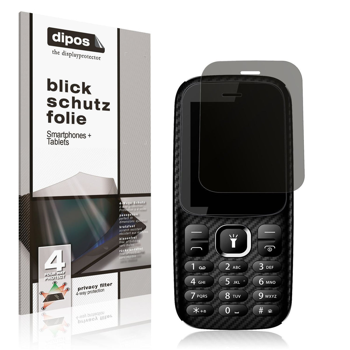 Blickschutzfolie für Energizer Mobile E13 matt Sch (1)