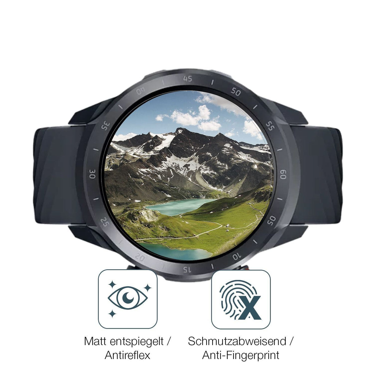 6x Schutzfolie matt für Xiaomi Mibro A2 Display-Sc (4)
