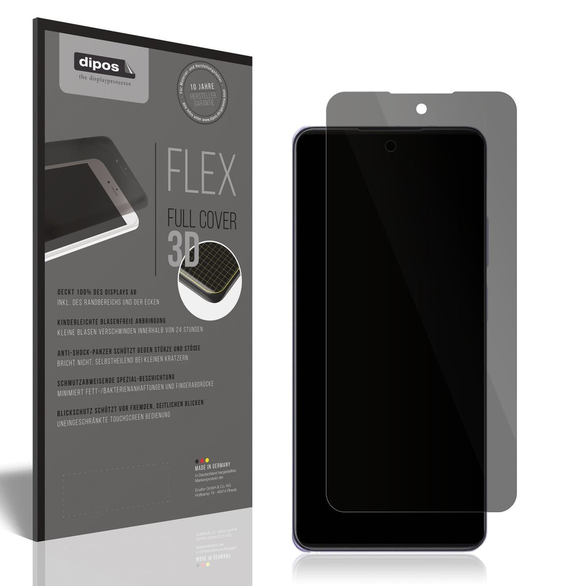 Full Cover Privacy Blickschutzfolie für Oppo A3i P (1)