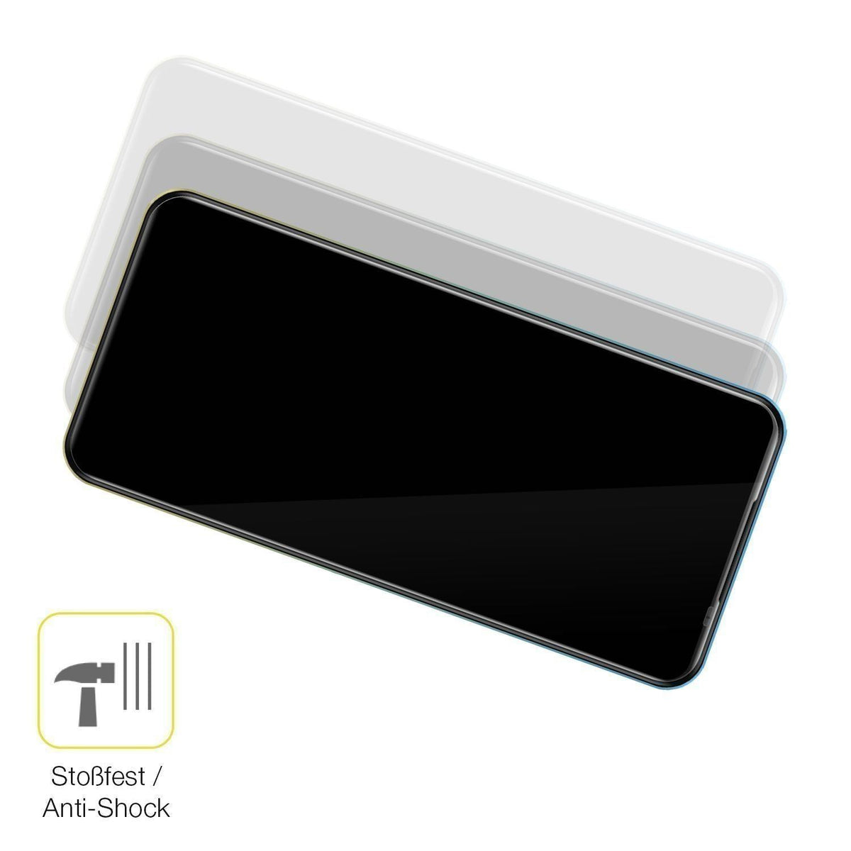 2x 3D Full Cover Schutzfolie für Mobicel R9 Pro (4)