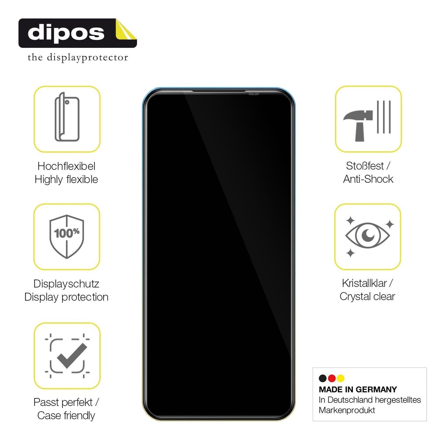 2x 3D Full Cover Schutzfolie für Mobicel R9 Pro (7)